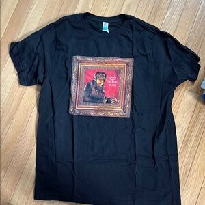 Red and Black Short Sleeve Tees with Artistic Design